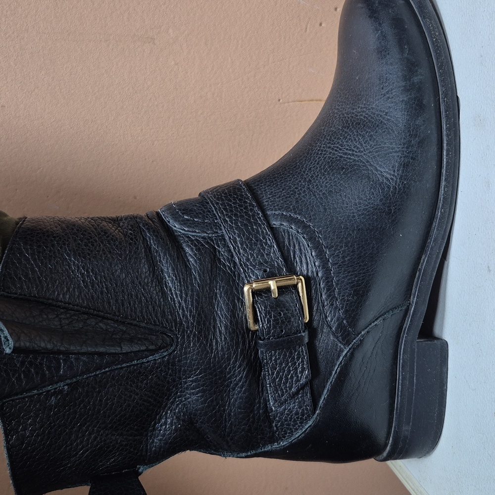 KATE SPADE- LEATHER ANKLE BOOTIES - Picture 1 of 9